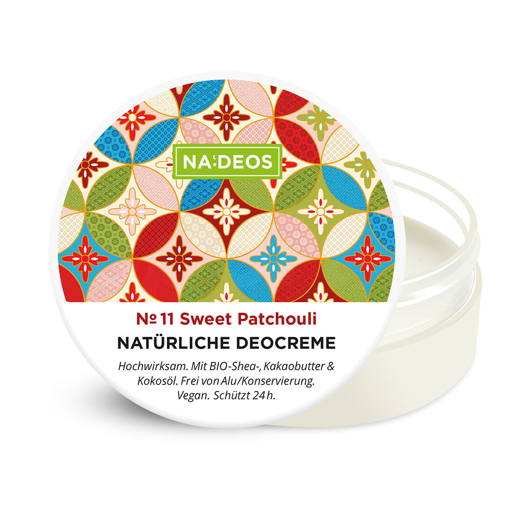 Natürliche Deocreme Na:deos Sweet Patchouli