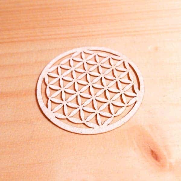 Blume des Lebens Sticker Echtholz – Bild 3