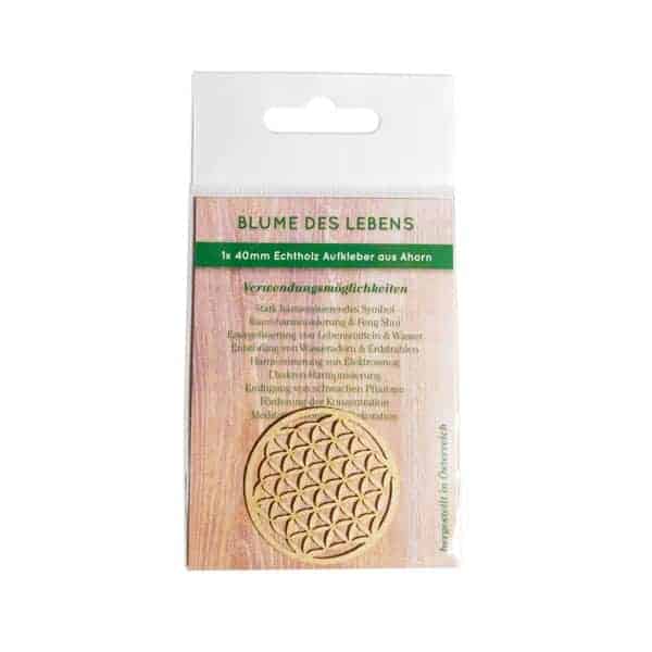 Blume des Lebens Sticker Echtholz – Bild 2