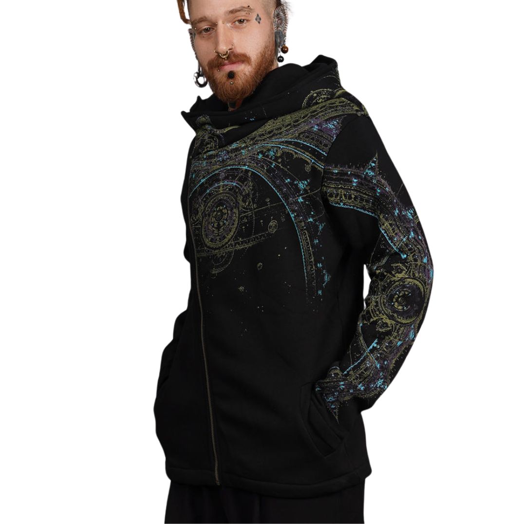 Kapuzenjacke "Portal" Black – Bild 4