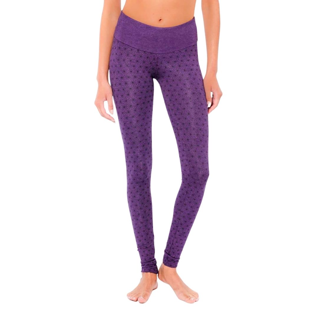 Leggings "Spectrum Asanoha" Bambus - Purple