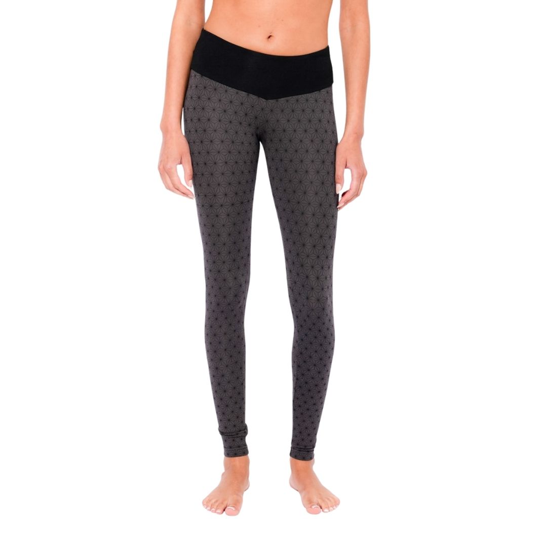 Leggings "Spectrum Asanoha" Bambus - Grey
