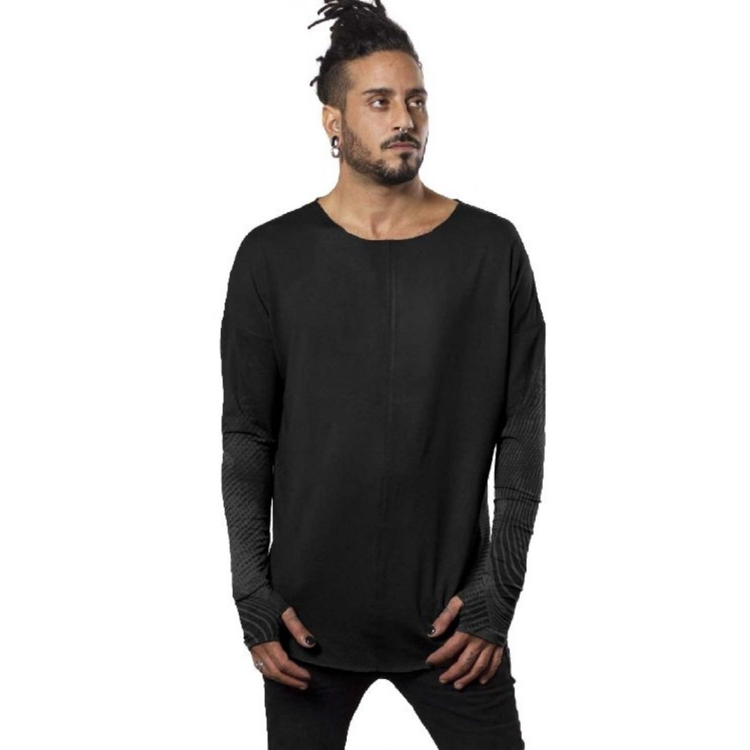 Longsleeve "Okinami" Black - Unisex – Bild 3