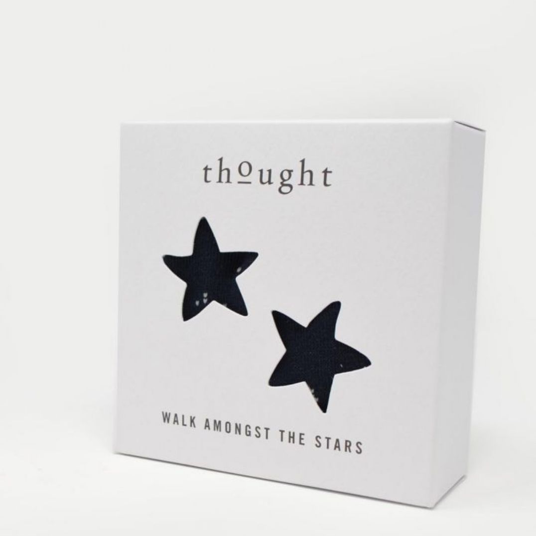 Socken Thought Geschenkbox „Indigo Starlet“ Bambus/Bio-Baumwolle