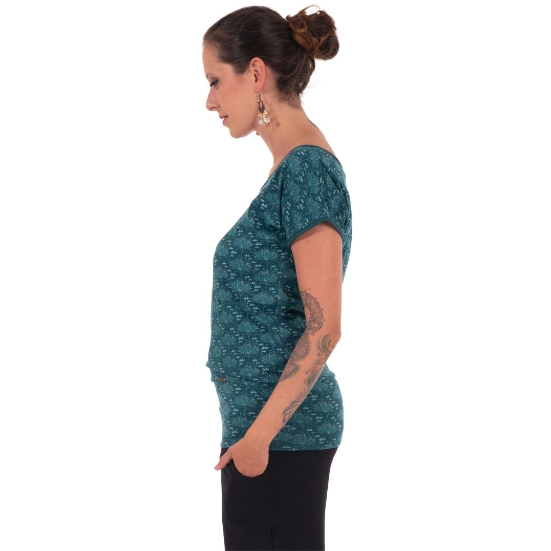 Shirt Chapati Design "Taranee Lotusprint" Bio Gots Jersey – Bild 3