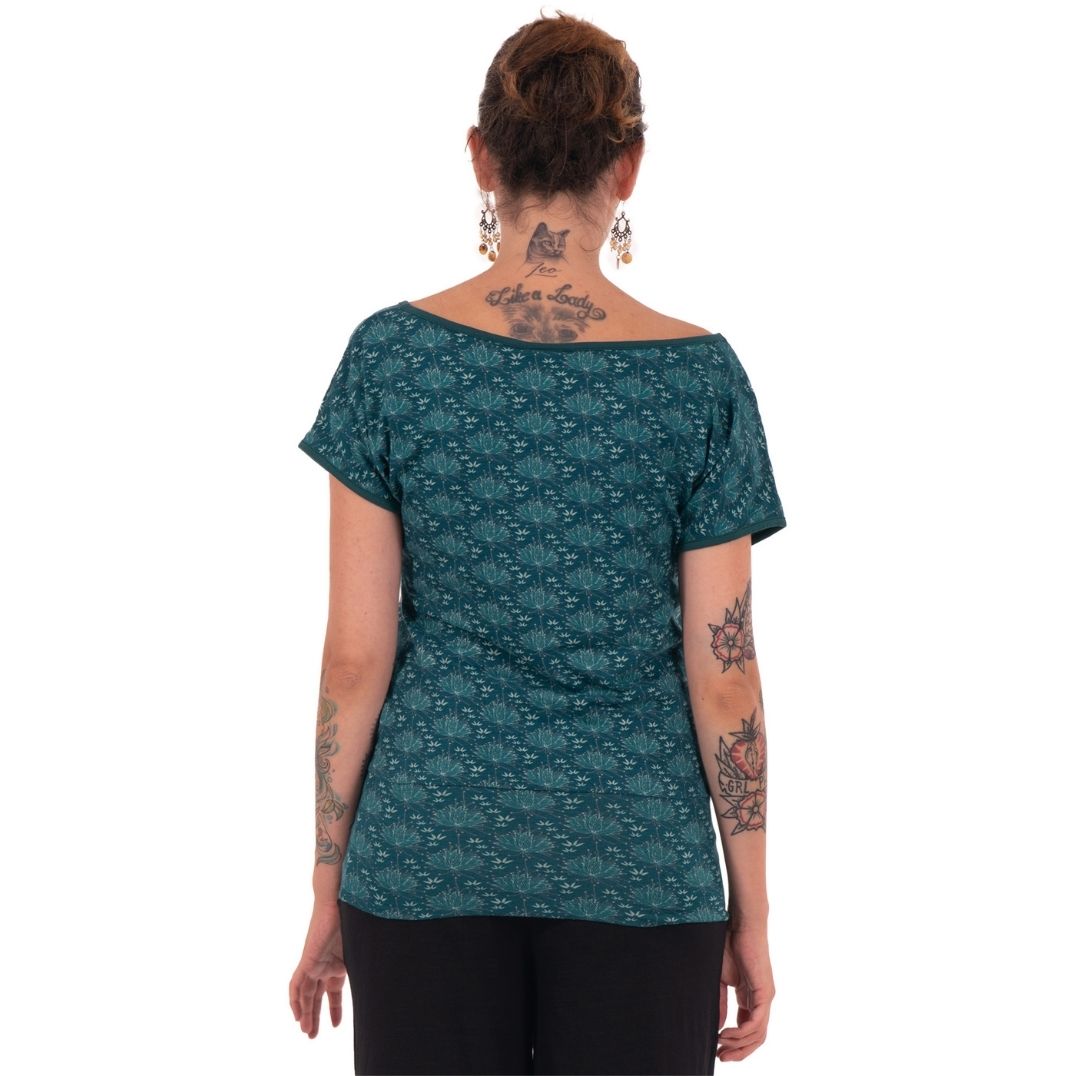 Shirt Chapati Design "Taranee Lotusprint" Bio Gots Jersey – Bild 2