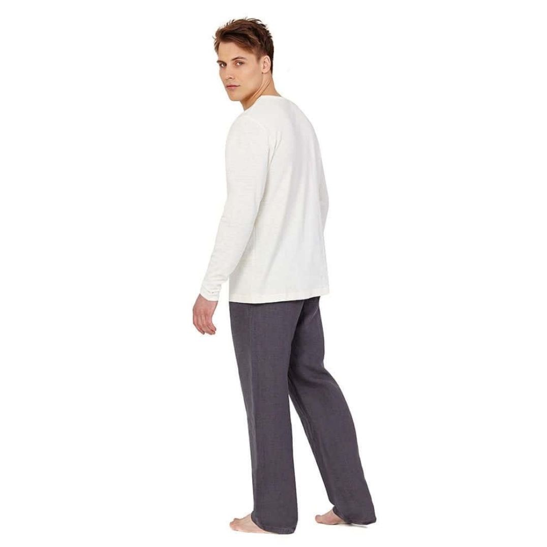 Hose Hanf Unisex - Grau – Bild 2