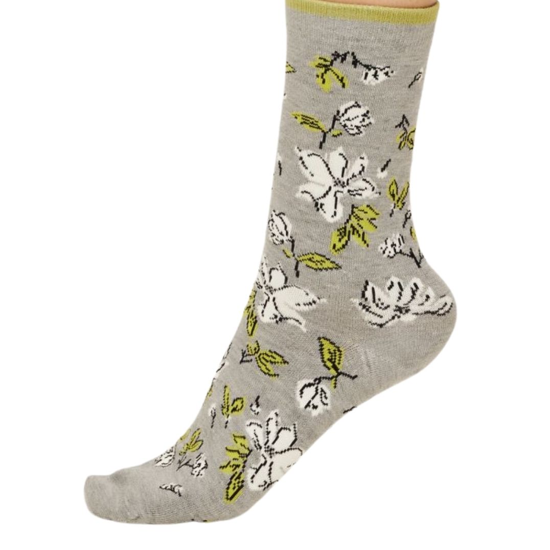 Socken Thought „Sketchy Floral“ Bambus/Bio-Baumwolle