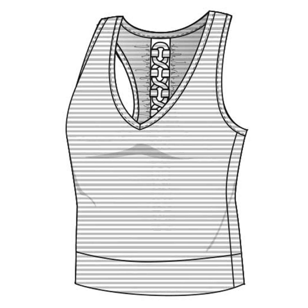 Crop Top "Ember Tank" Grey, Bambus – Bild 3