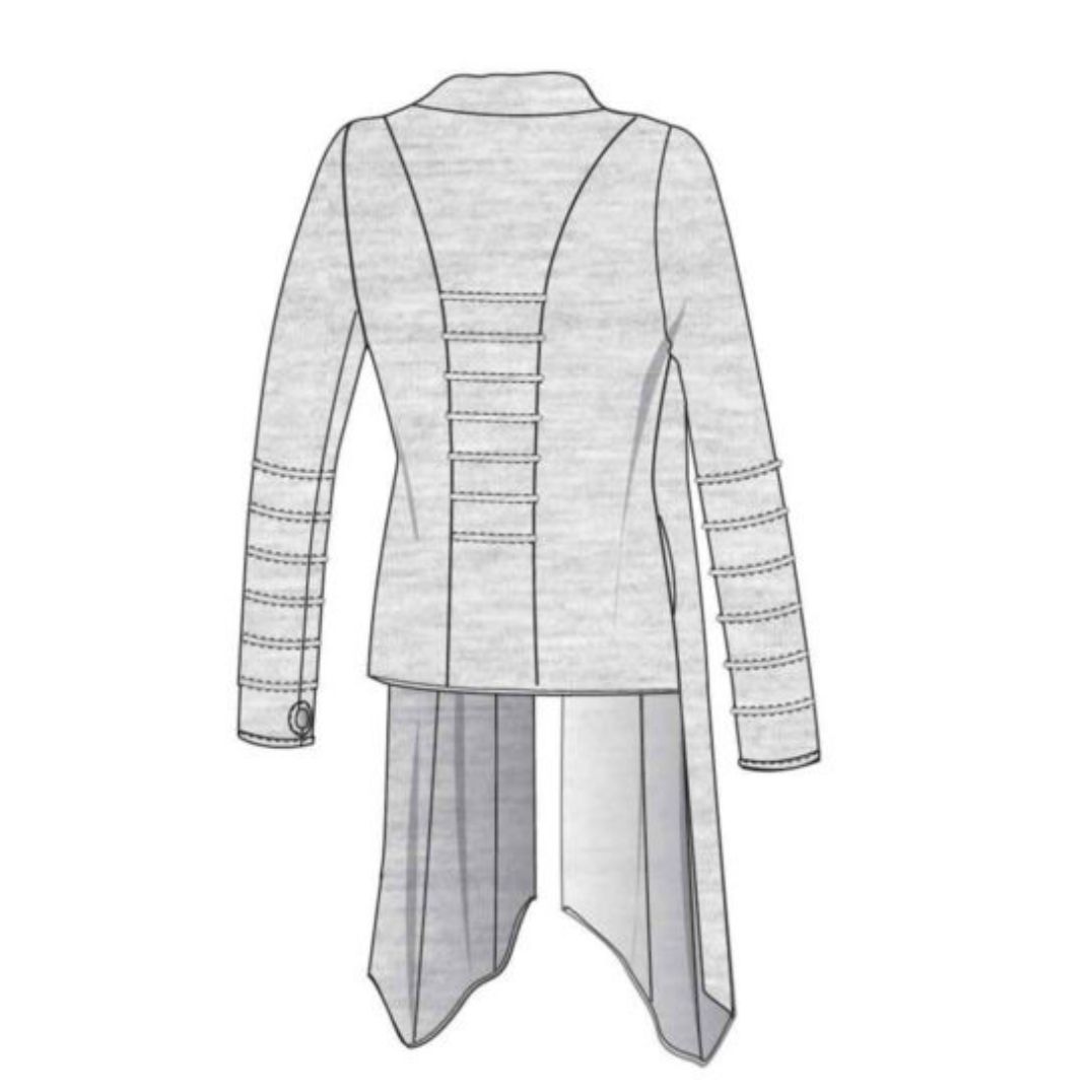 Cardigan "Twilight" Purple Melange, Bambus – Bild 2