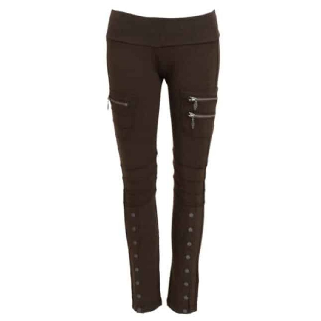 Leggings "Axiom" Brown Mix, Bambus – Bild 2