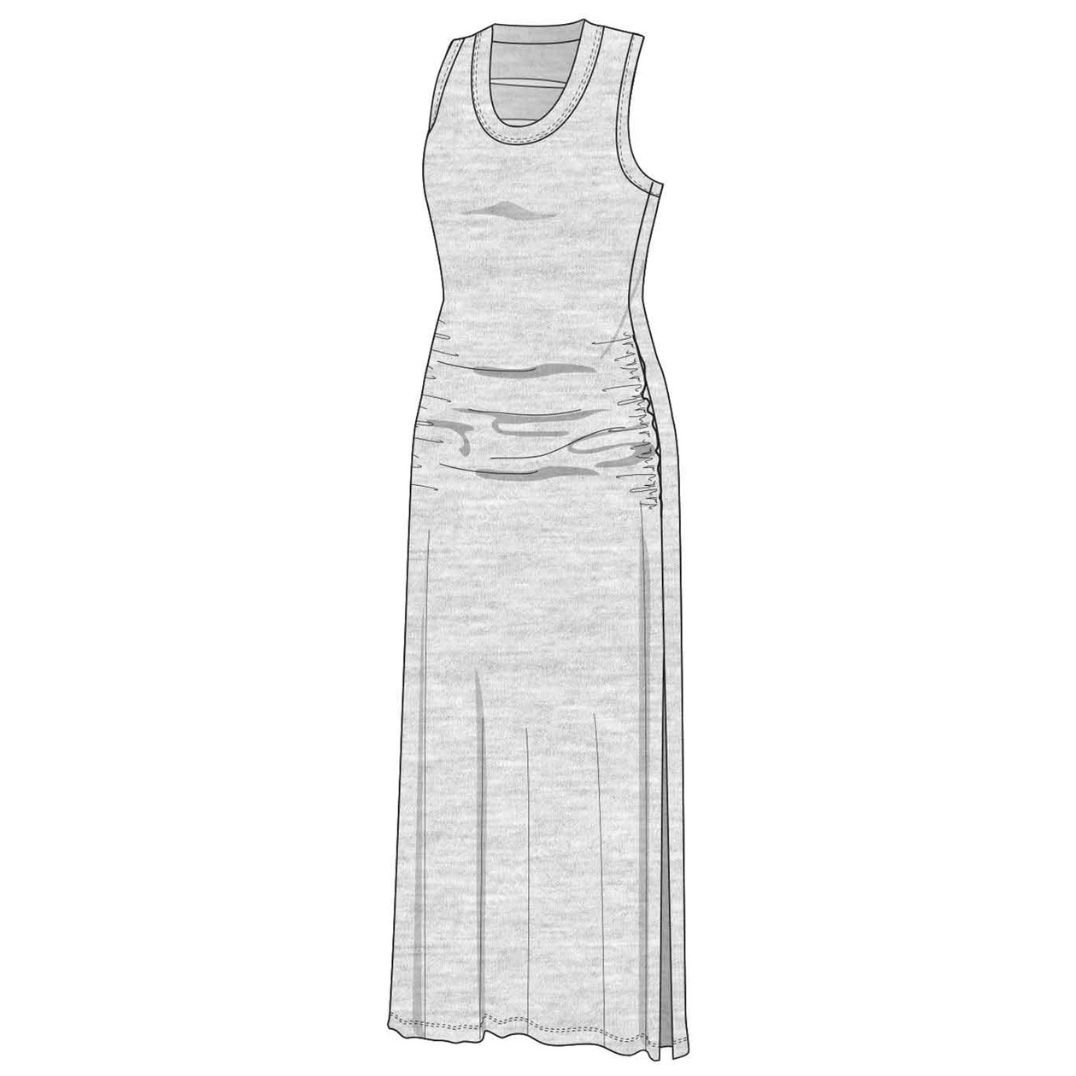 Maxikleid "Elektra Dress" Bambus - Aqua Melange – Bild 2