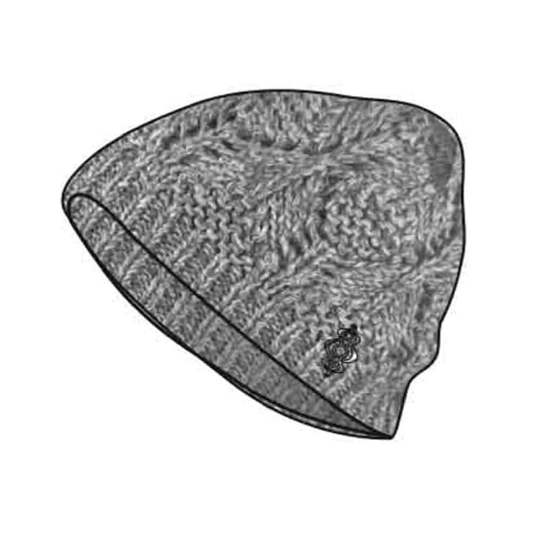 Haube "Alaska Beanie" Stormy Grey, Hanfstrick – Bild 2