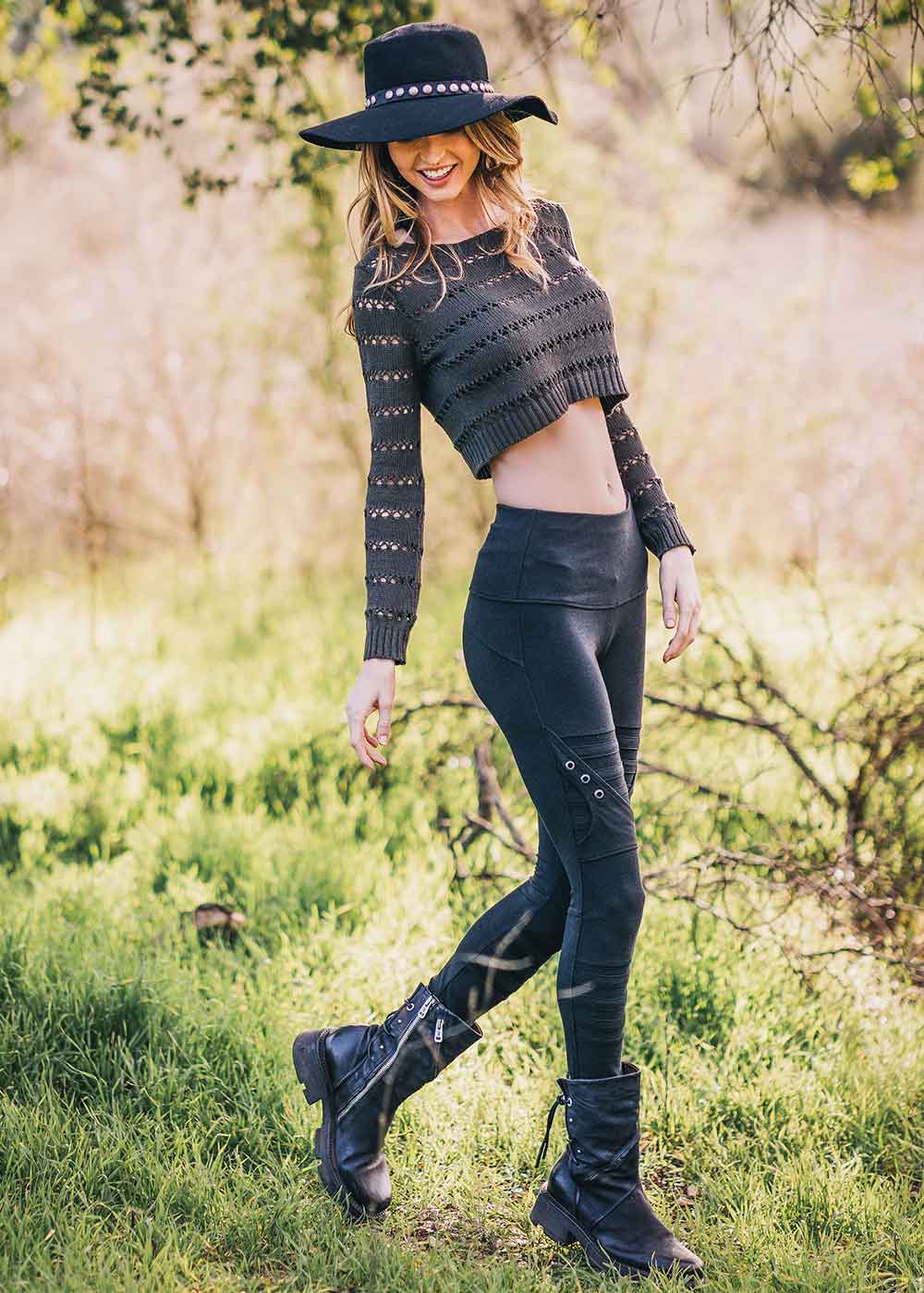 Leggings "Conspiracy" Black, Bambus – Bild 2