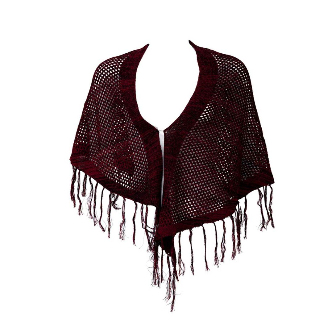 Schal "Kush Scarf" Tawny Red, Hanfstrick – Bild 3