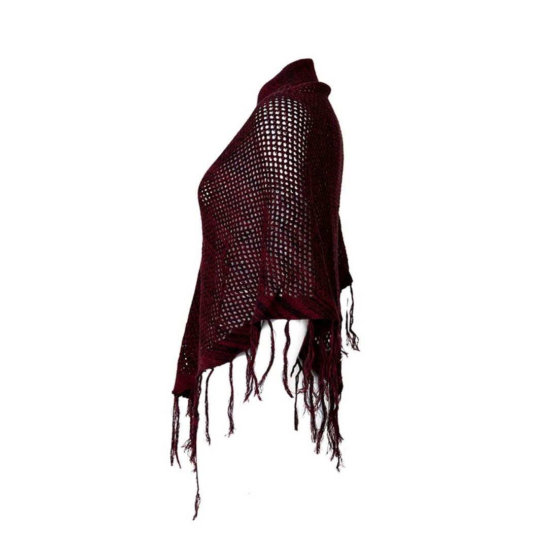 Schal "Kush Scarf" Tawny Red, Hanfstrick – Bild 2