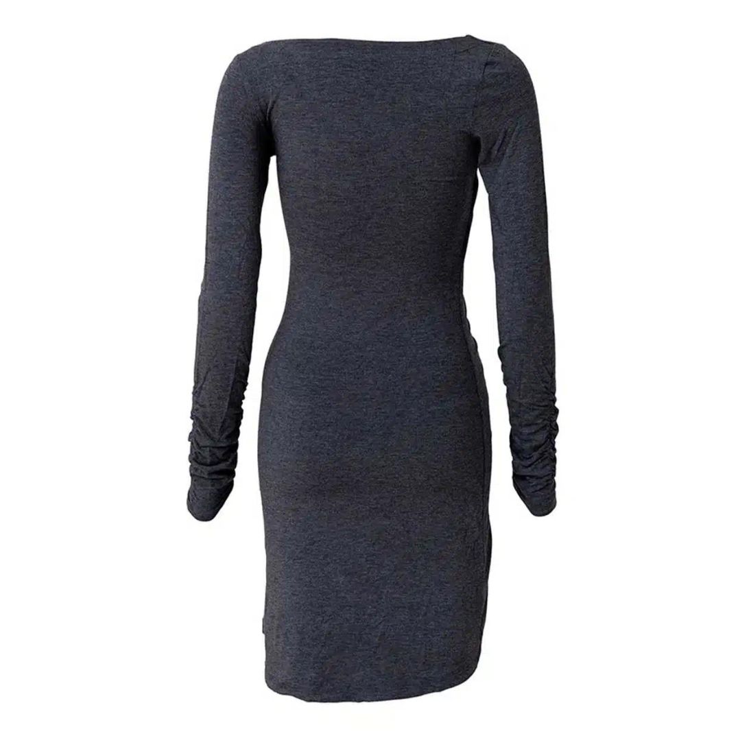 Kleid "Nostalgia" Bambus - Grey Melange – Bild 2