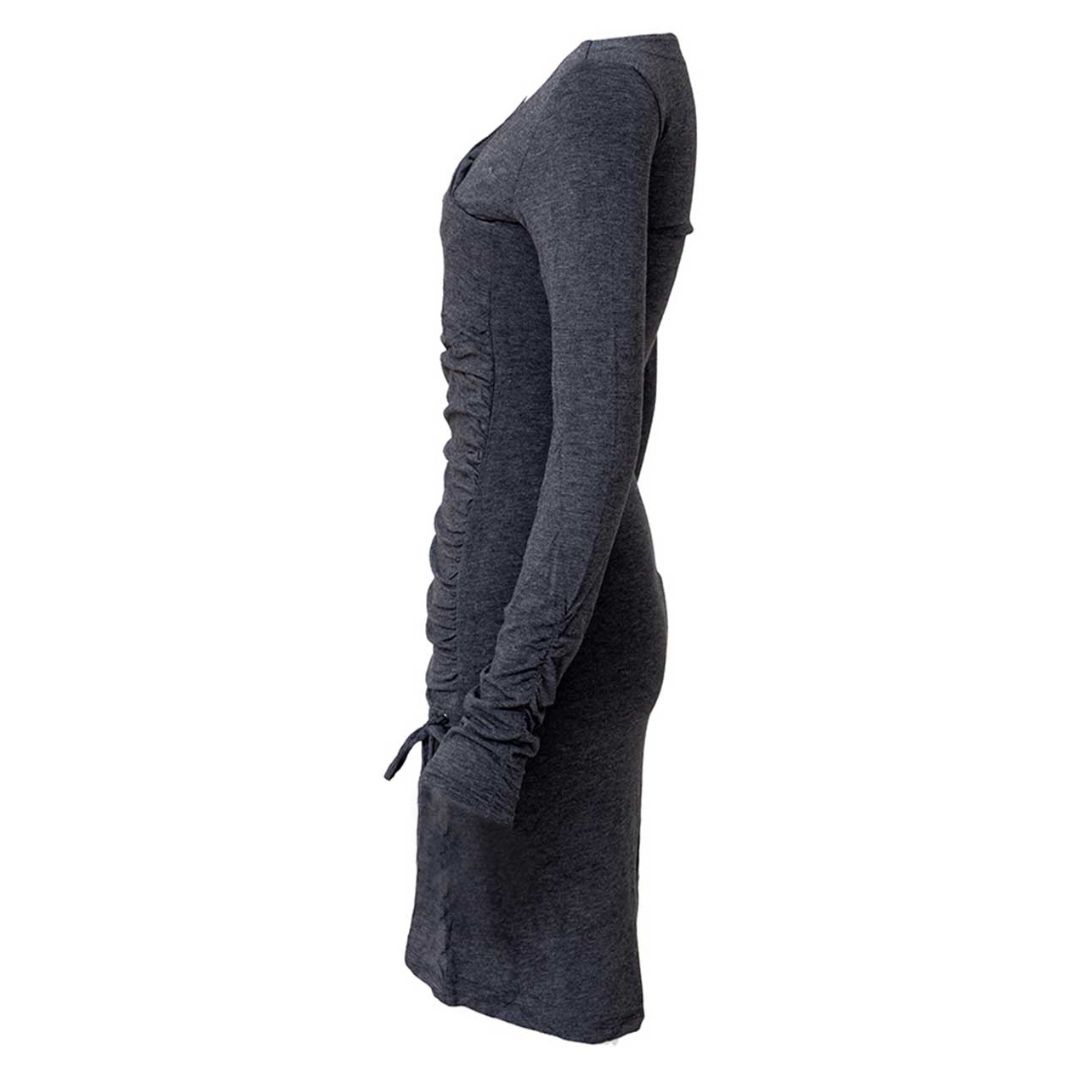 Kleid "Nostalgia" Bambus - Grey Melange – Bild 3