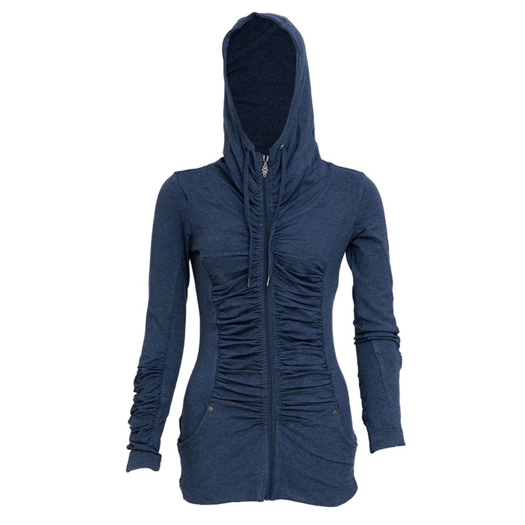 Jacke "Thrive Tunic" Blue Melange, Bambus