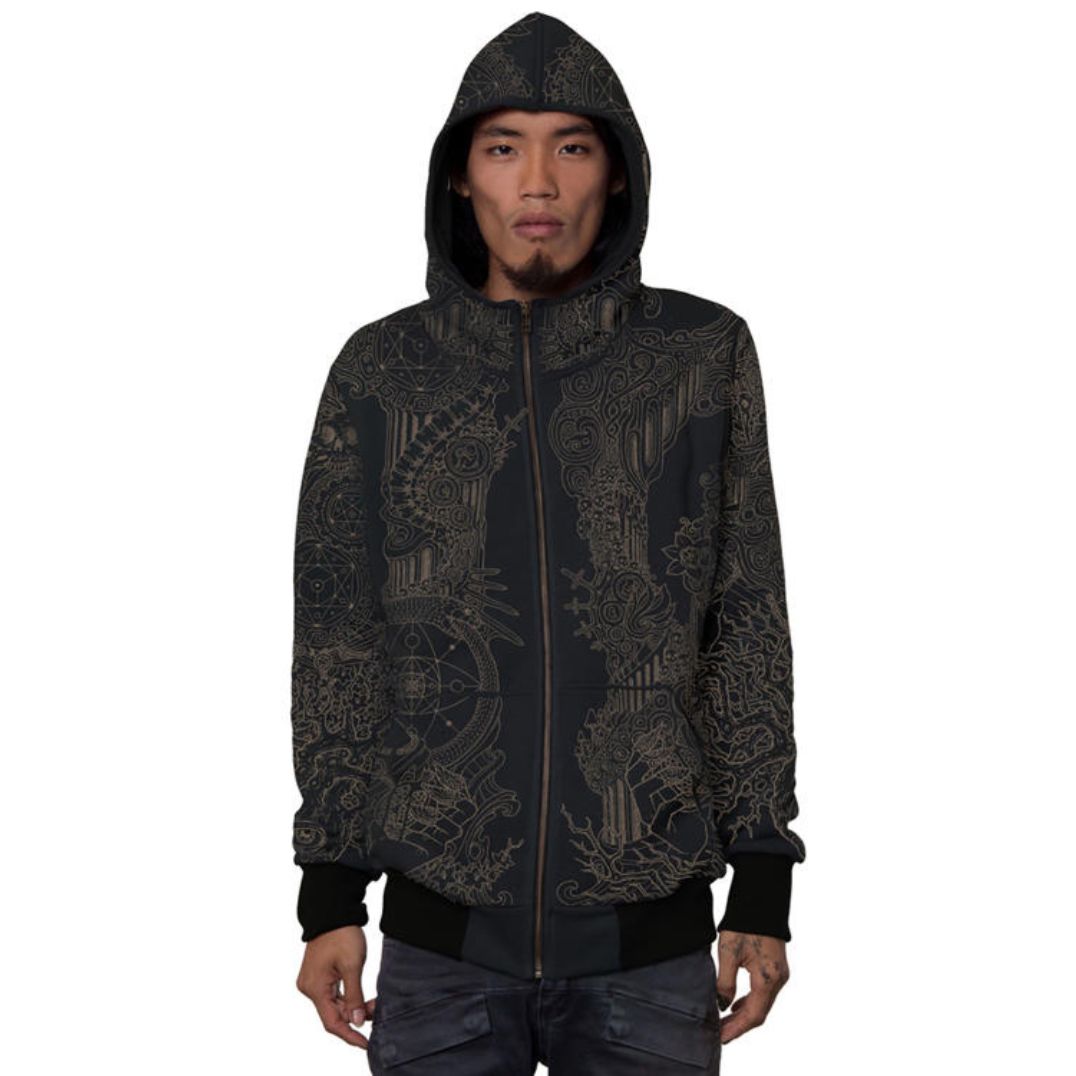 Kapuzenjacke "Persephone" Black – Bild 2