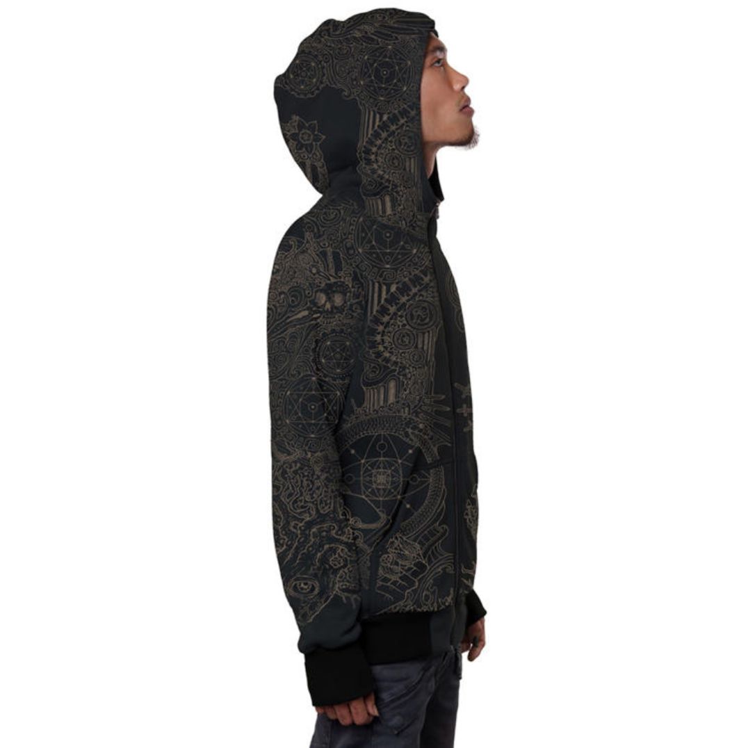 Kapuzenjacke "Persephone" Black – Bild 3