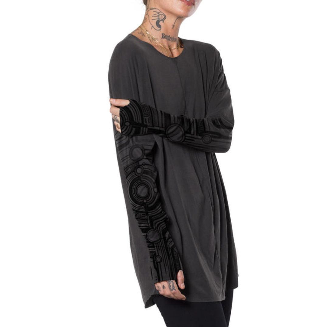 Longsleeve "Yoshinori" Dark Grey - Unisex