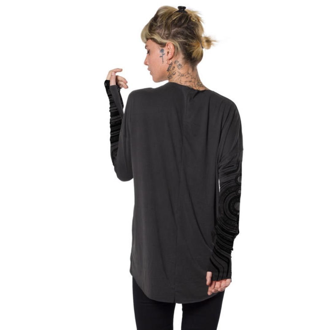 Longsleeve "Yoshinori" Dark Grey - Unisex – Bild 4