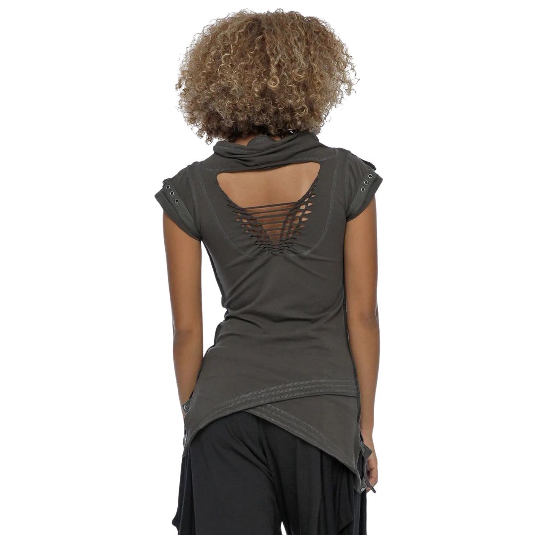 Shirt "Billy Top Shortsleeves" - Olive Noir – Bild 7