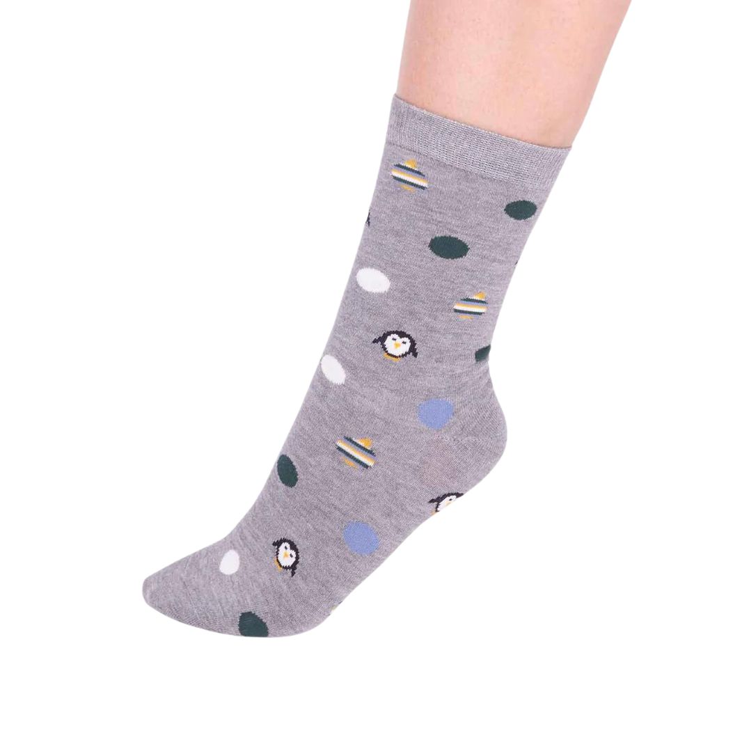 Socken Thought „Pinguin“ Bambus/Bio-Baumwolle – Bild 2