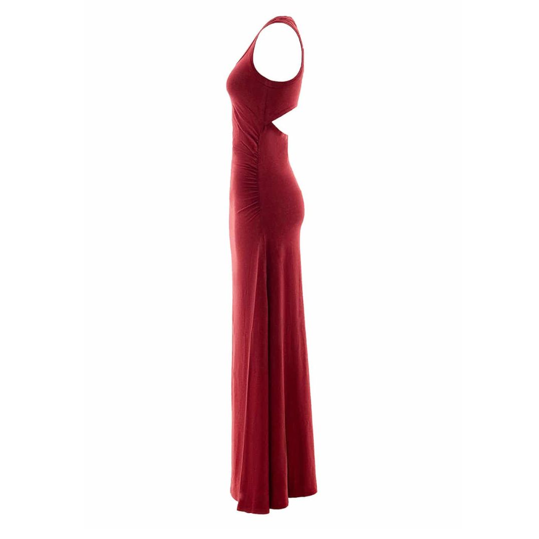 Maxikleid "Elektra Dress" Bambus - Red Melange – Bild 3