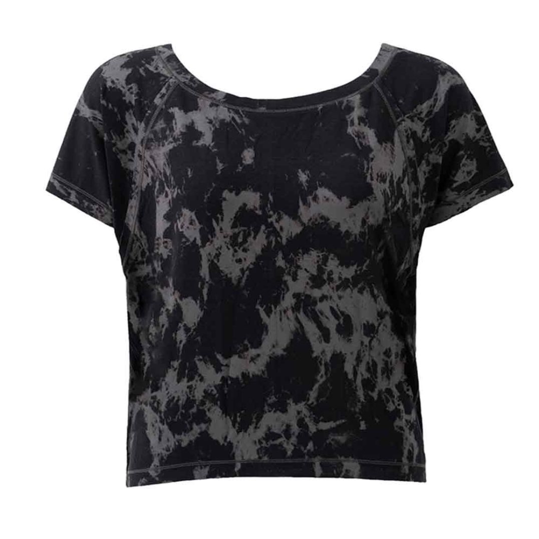 Shirt "Peyote Tee" Black Tie-Dye, Hanf