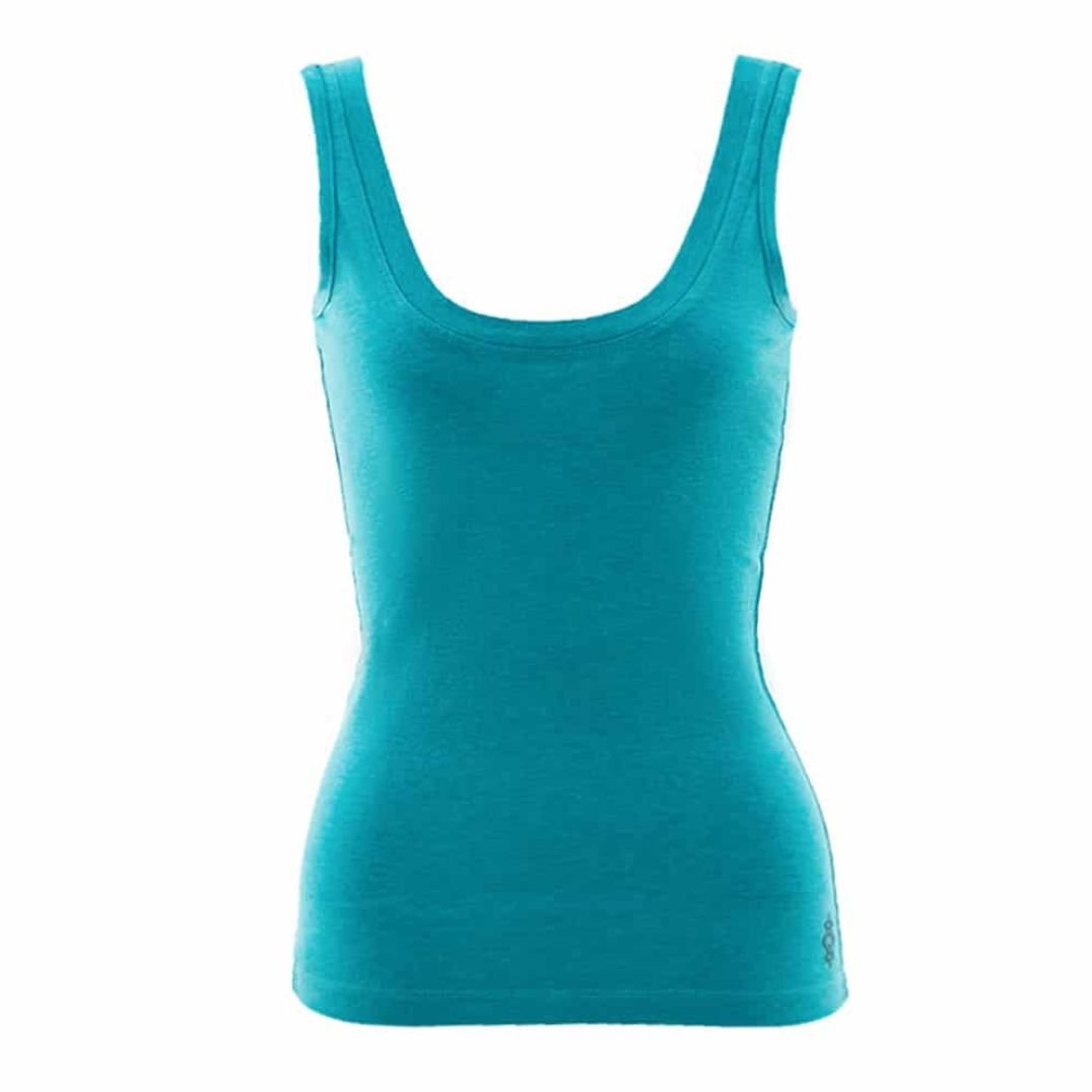 Top "Om Tank" Bambus - Aqua Melange