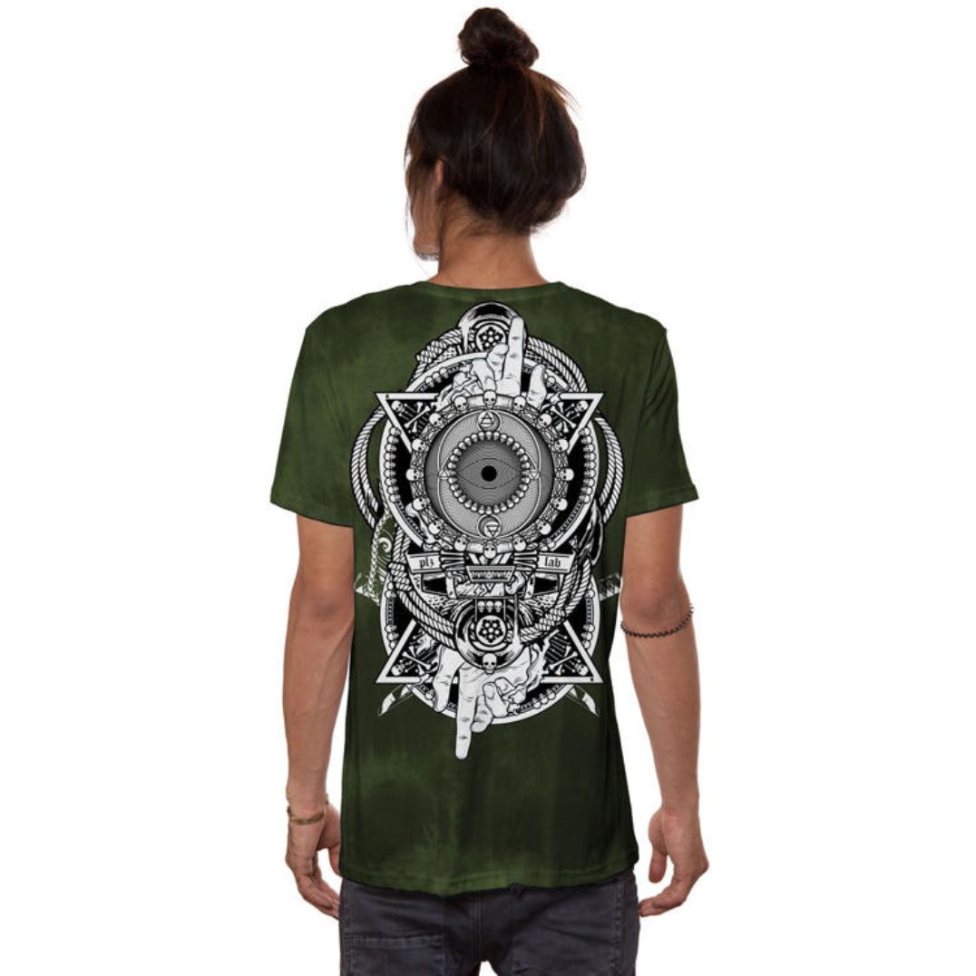 Shirt "Metamorphosis" - Pigment Dye Green – Bild 3