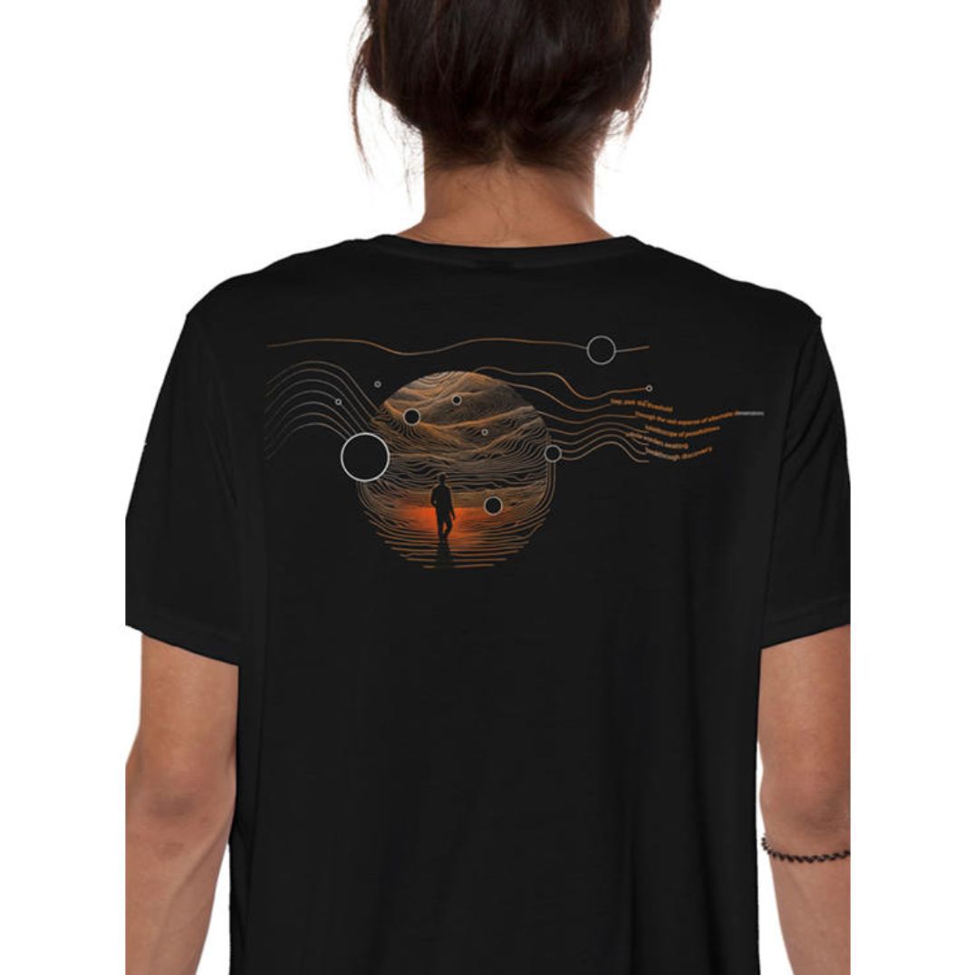 Shirt "Mountains" - Black – Bild 2
