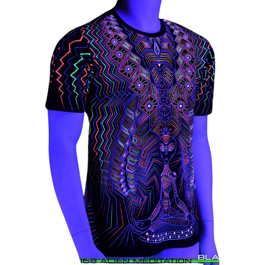 UV Shirt "Alien Meditation" – Bild 6