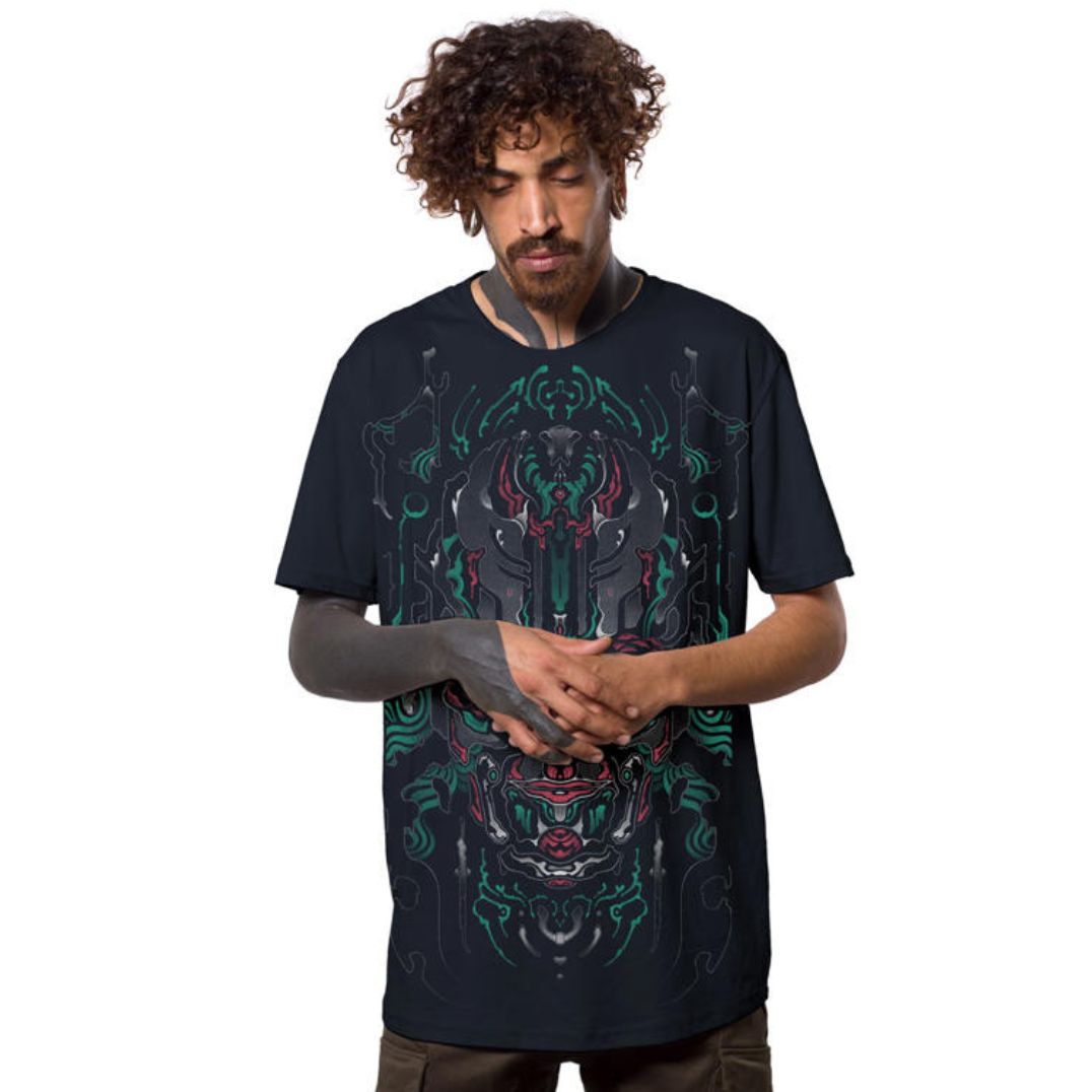 Shirt "Bloom Eyes" - Blue – Bild 3