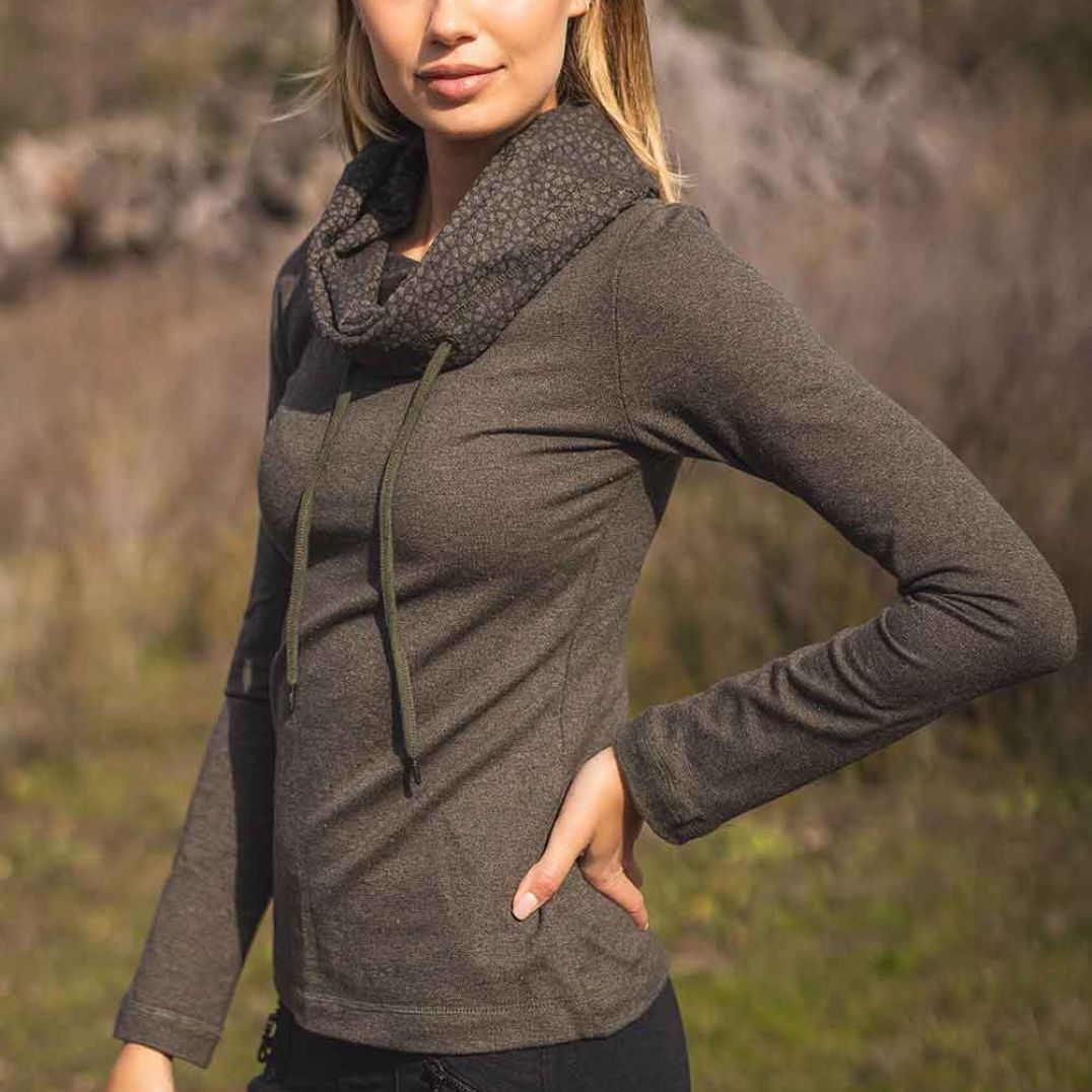 Pullover "Amira Sweater" Paloma Grey, Hanf – Bild 3