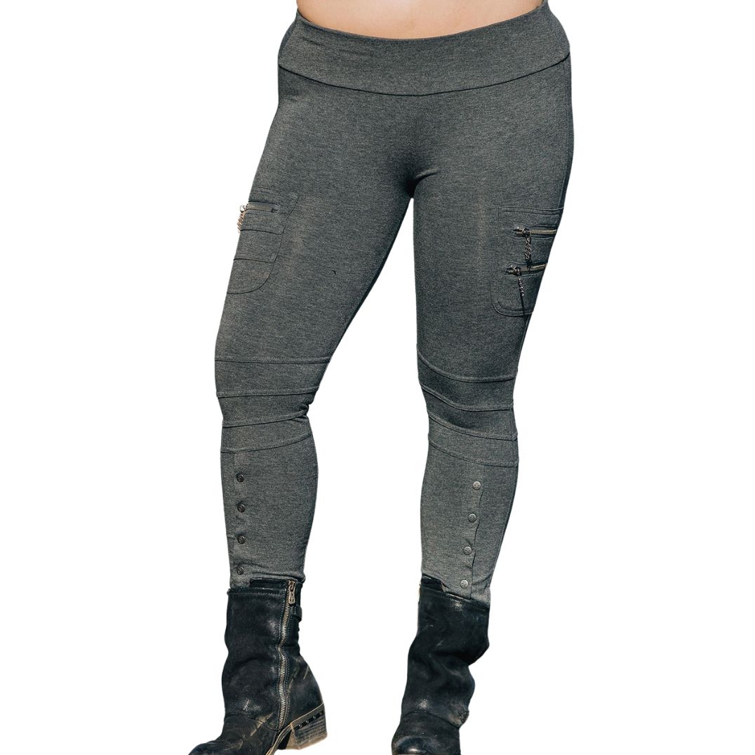 Leggings "Axiom" Charcoal Mix, Bambus