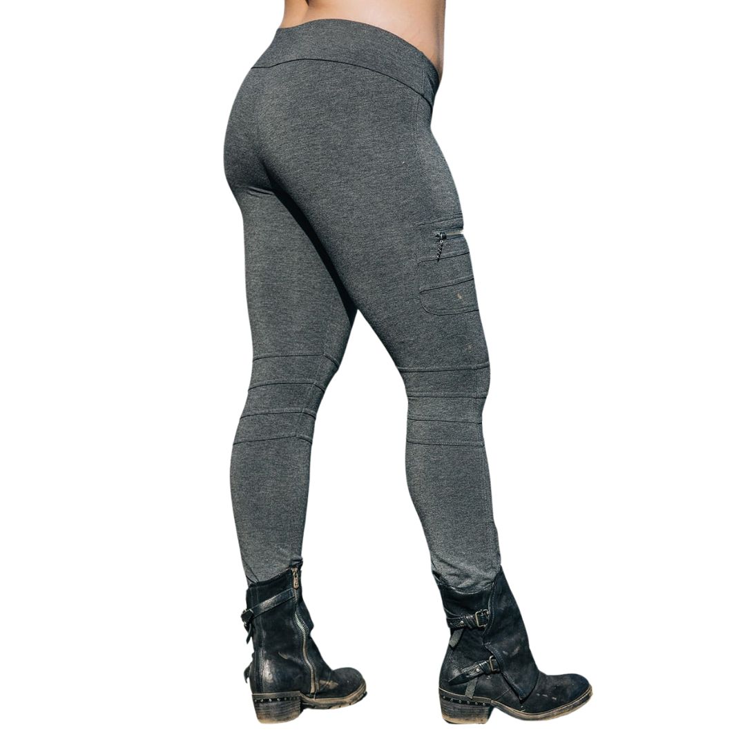 Leggings "Axiom" Charcoal Mix, Bambus – Bild 2
