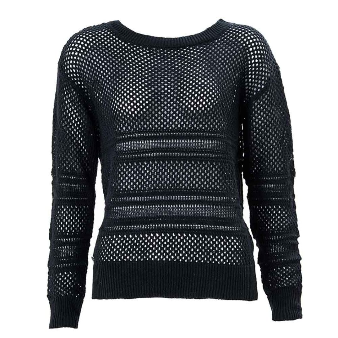 Pullover "Borealis Sweater" Hanfstrick - Black