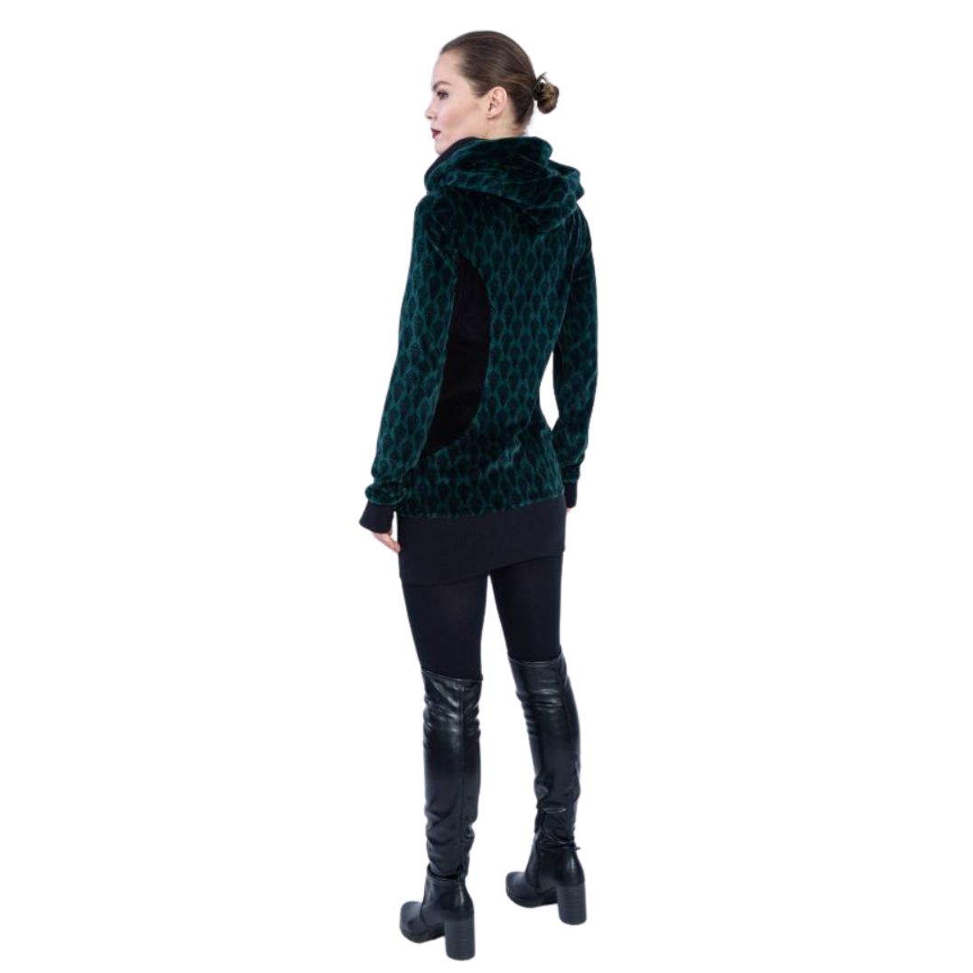 Pullover "Tunika Steffi" Black Feather, Bio GOTS Samt – Bild 5