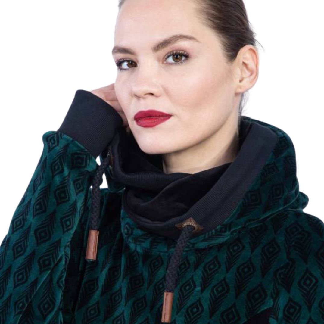 Pullover "Tunika Steffi" Black Feather, Bio GOTS Samt – Bild 2