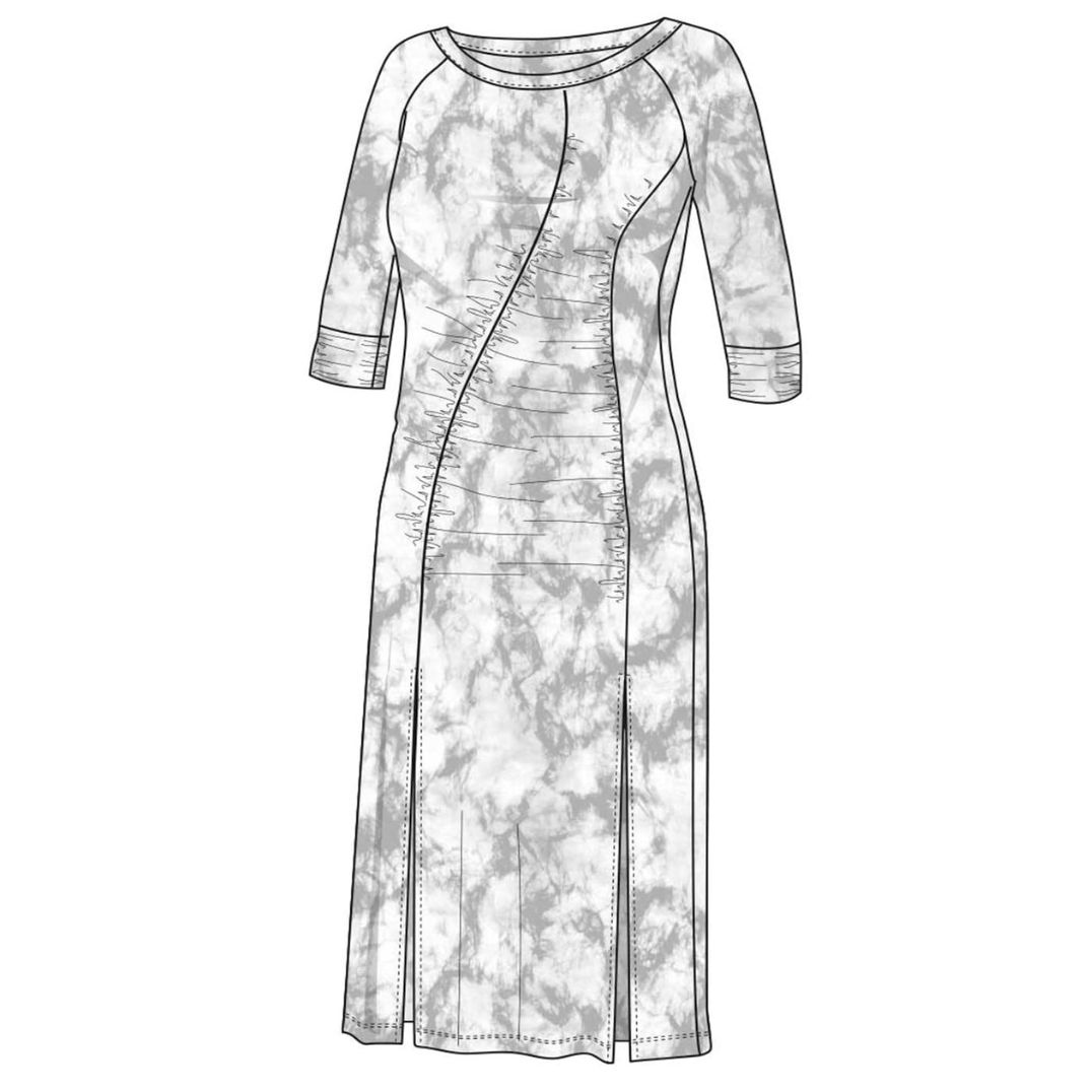 Kleid "Daphne Dress" Black, Hanf – Bild 2