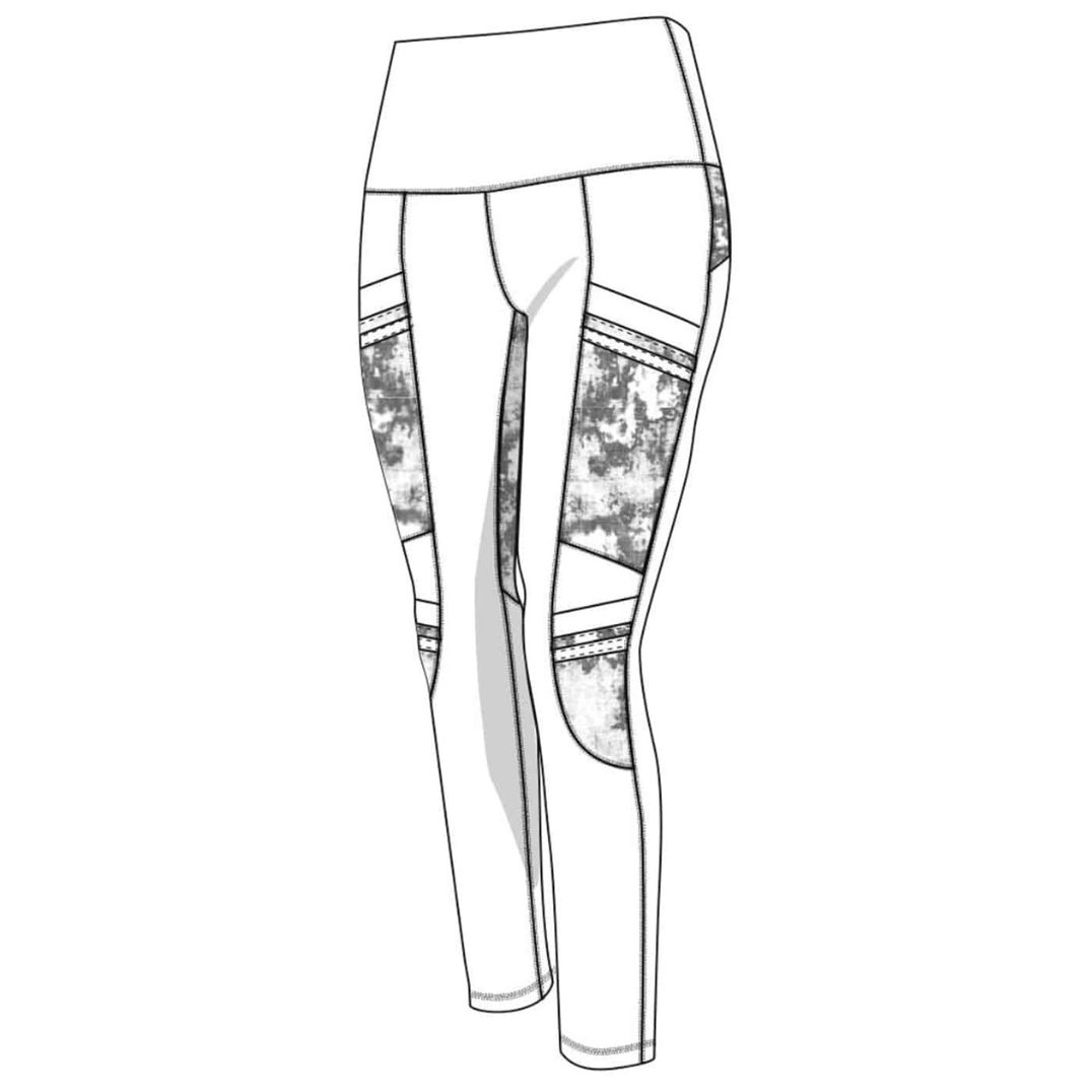 Leggings "Nirvana" Red Melange, Bambus – Bild 2