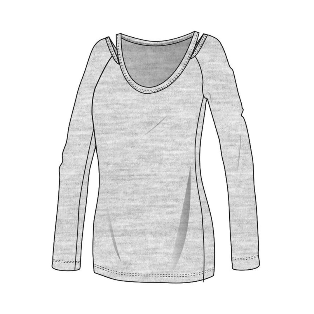 Longsleeve "Simplicity Tee" Green Melange, Bambus – Bild 2