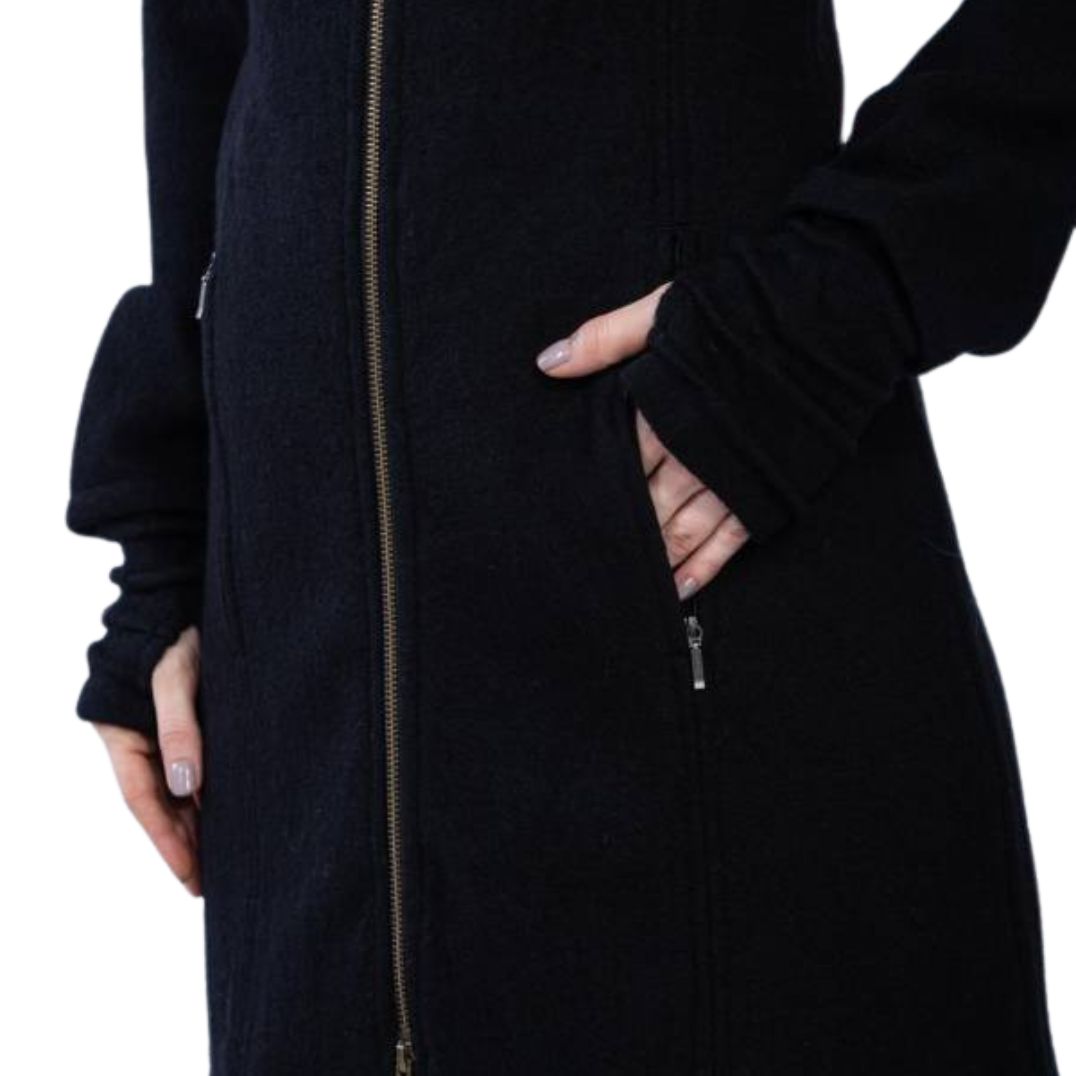 Merinomantel "Madina" Black, mulesingfrei – Bild 4