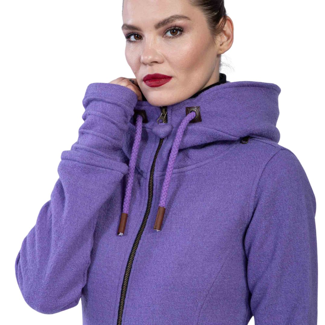 Merinomantel "Madina" Purple, mulesingfrei – Bild 4