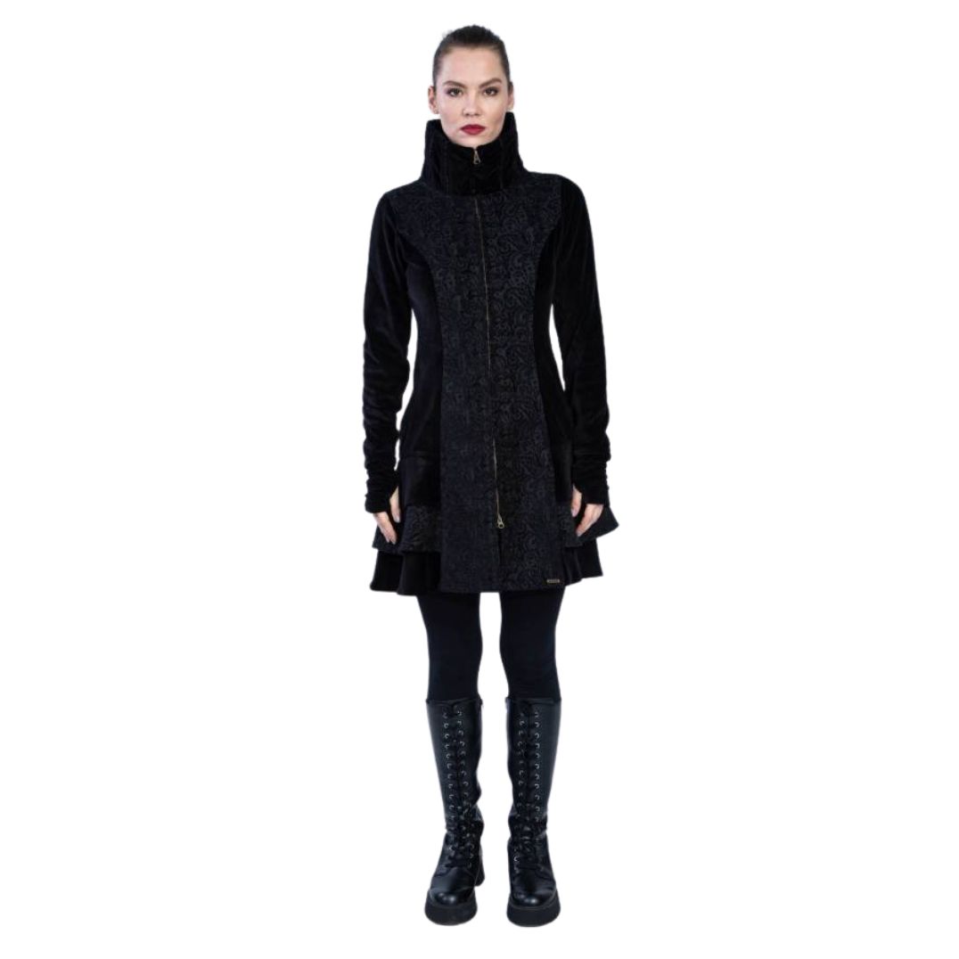 Kurzmantel „Medina" Black – Bild 5