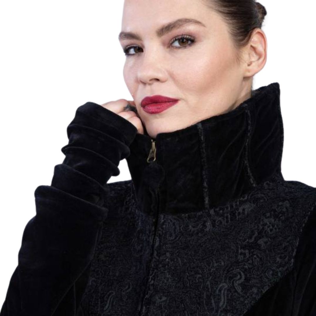 Kurzmantel „Medina" Black – Bild 2