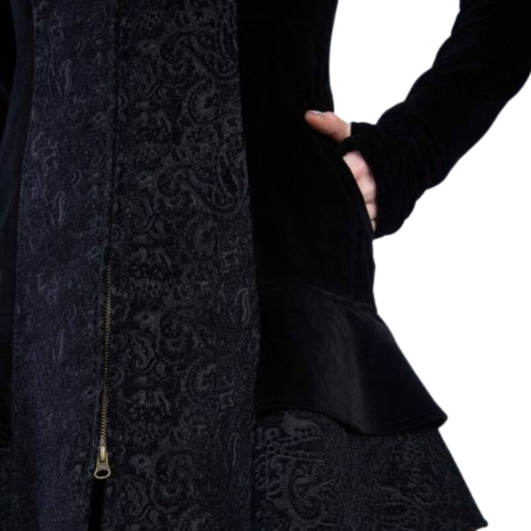 Kurzmantel „Medina" Black – Bild 3